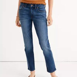 MADEWELL SLIM BOYJEAN high rise dark wash stretch denim jeans sz 24